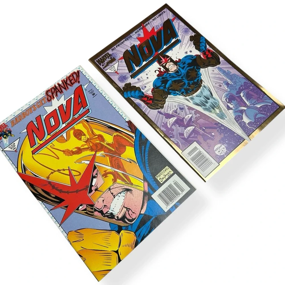 Nova #1 & #2 Gold‎ Foil Cover Marvel Comics 1994